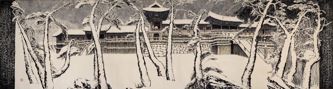 Bulguksa Winter Scene 1