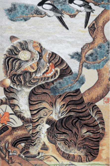 Tiger and magpie 1
